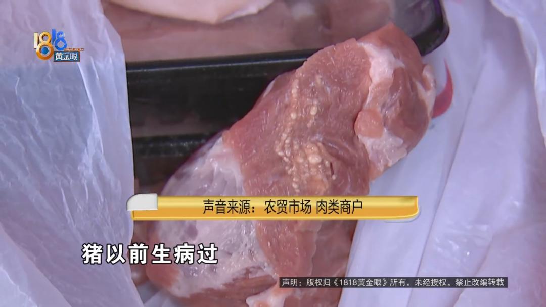米粒状猪肉能吃吗,猪肉里有米粒状硬疙瘩