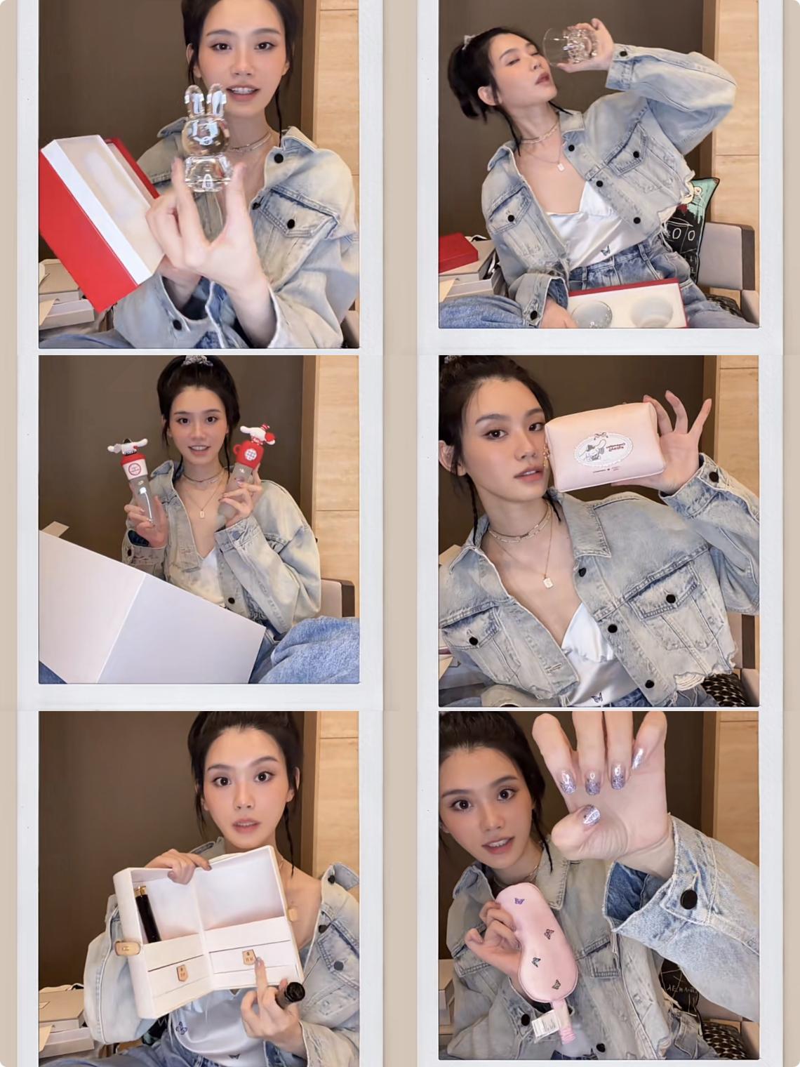 奚梦瑶晒视频分享贵妇生活，真丝睡衣上镶钻，5套睡衣价值近2万