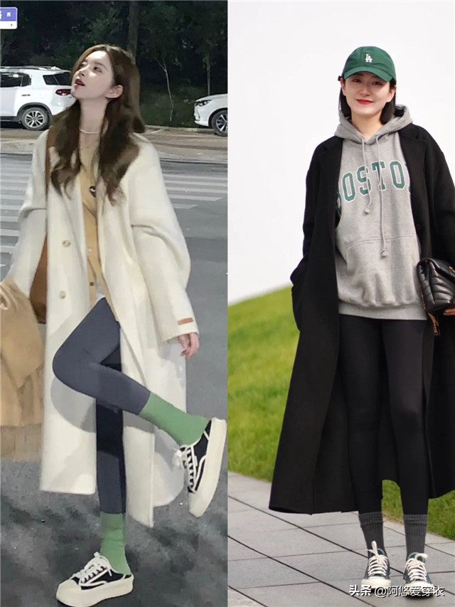 显瘦又保暖的鲨鱼裤穿上也太美了,小个子冬季显瘦鲨鱼裤穿搭