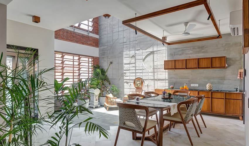 微水泥加原木装修效果小户型,微水泥设计风格小户型