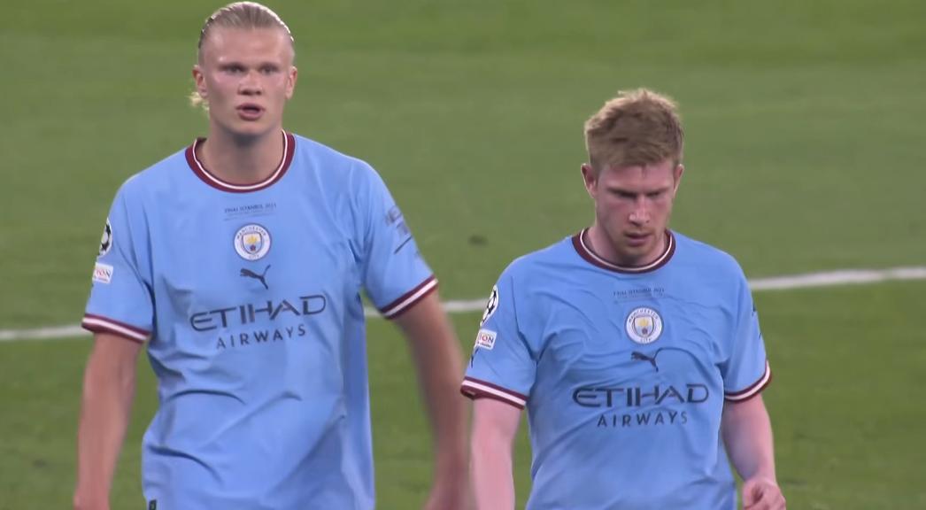 射门视频哈兰德,哈兰德爆射球门国米