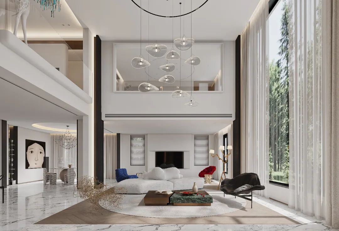 顶级豪宅设计团队,北京1000平别墅现代轻奢装修