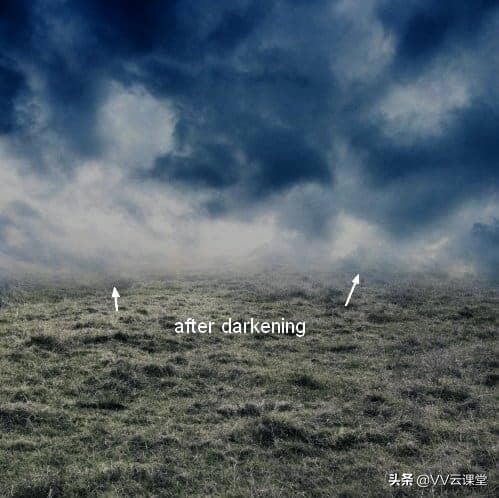 在Photoshop中创建带有月亮的树的超现实图稿，VV云课堂教程