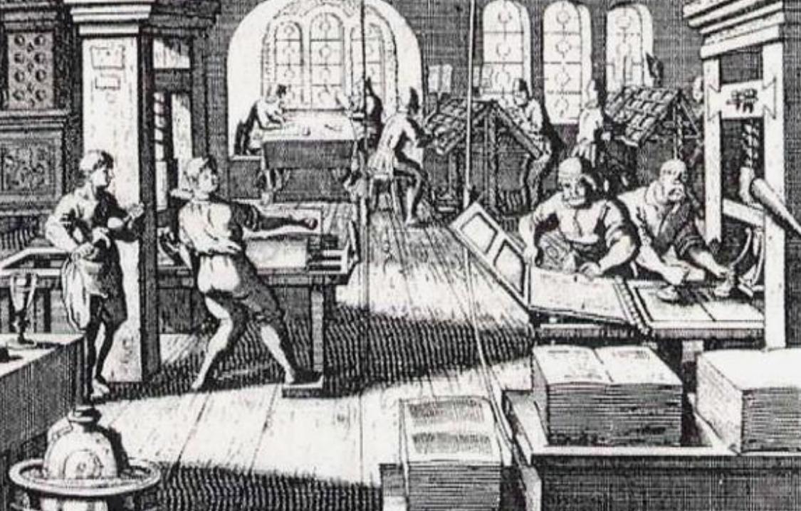 印刷机是15世纪50年代发明的吗,直接促成印刷术诞生的重大发明