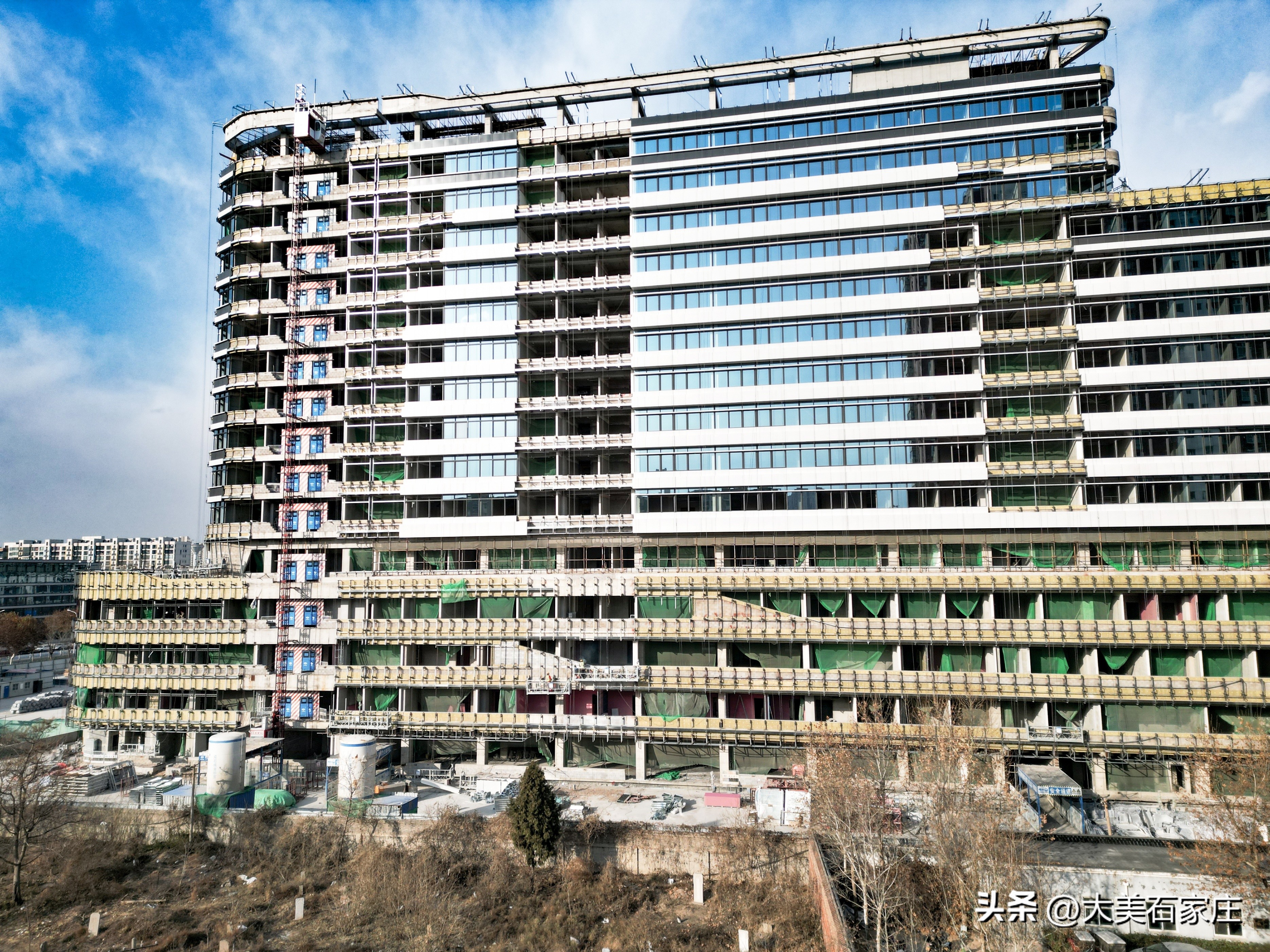 河北医科大学第四医院东院医疗综合楼项目航拍