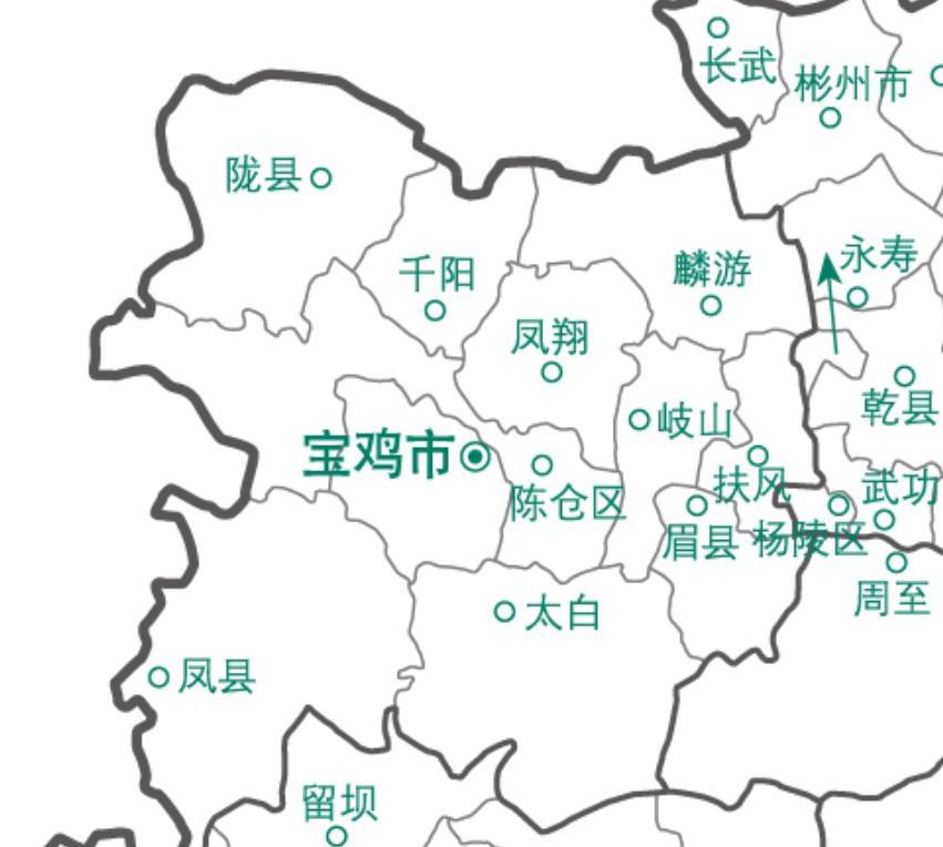 宝鸡市城市格局,宝鸡市区地势