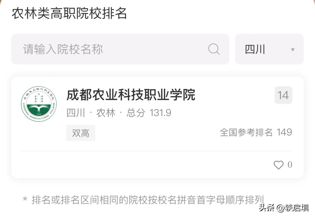 四川公办高职院校排名最新排名榜,2020四川高职高专院校排名公办