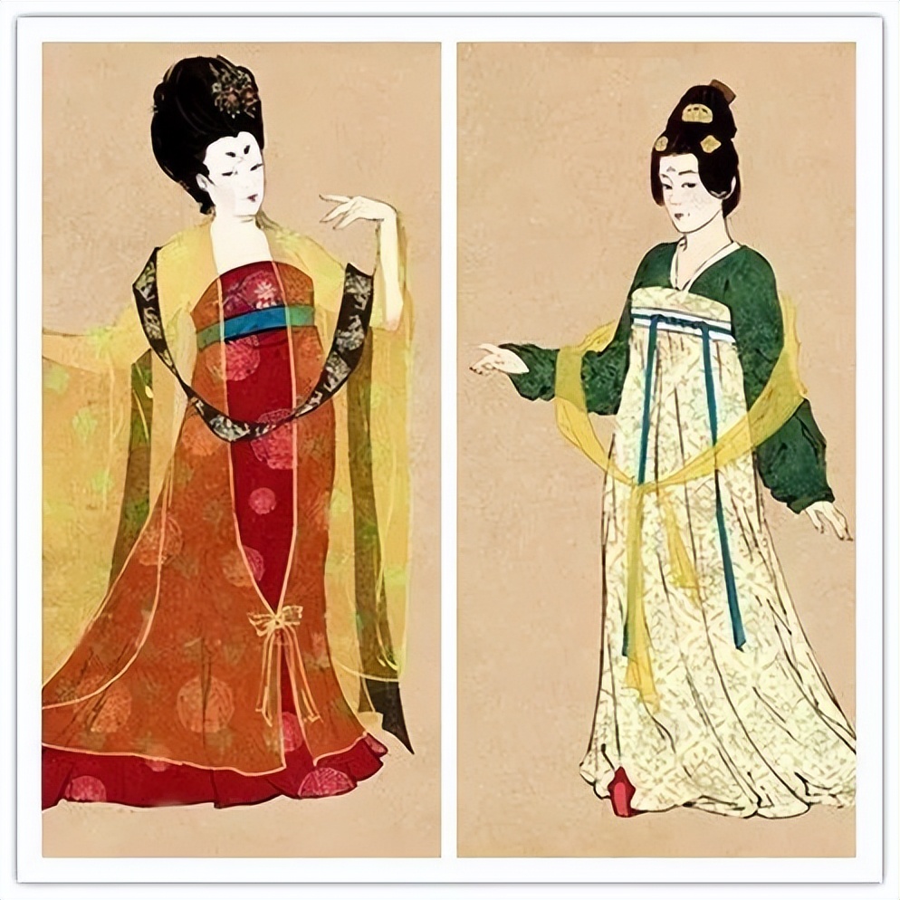 古代的披帛,汉代披帛