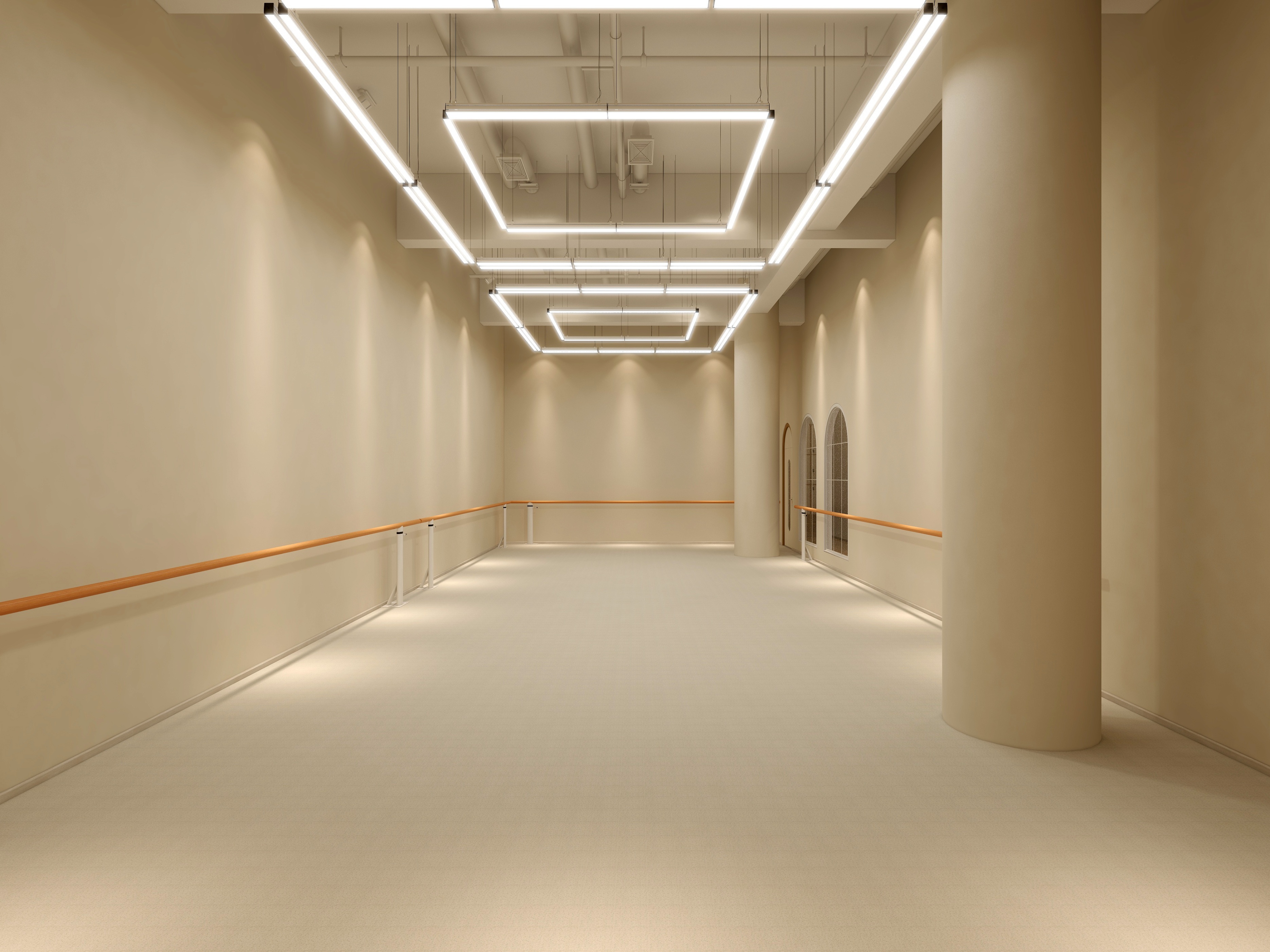 300平文化课教育培训班装修效果图,300平培训班装修设计