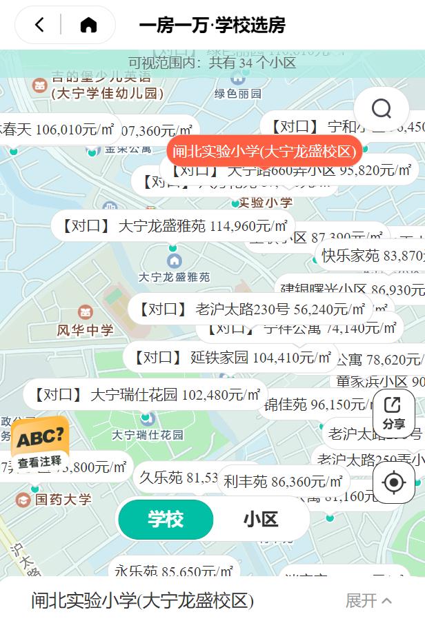 静安第一中心小学学区房,静安最好小学学位房