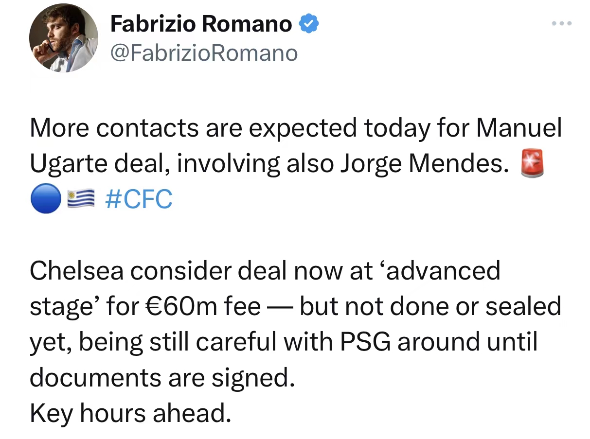 豪购继续！名记爆料，切尔西将6000万搞定顶级兽腰，波叔喜获猛将