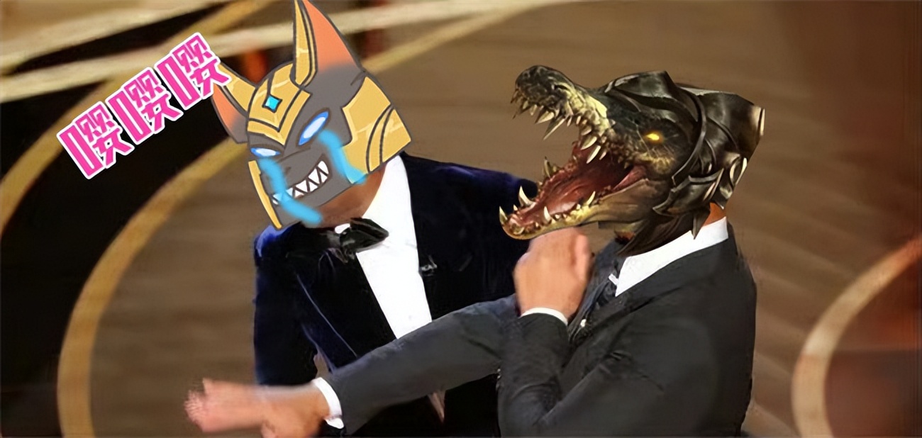 lol手游狗头鳄鱼宿敌对决,lol手游鳄鱼和狗头的彩蛋