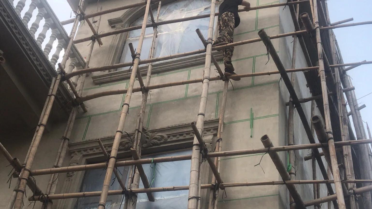 建房钢管搭架子最佳方法,农村盖房钢管怎么搭架