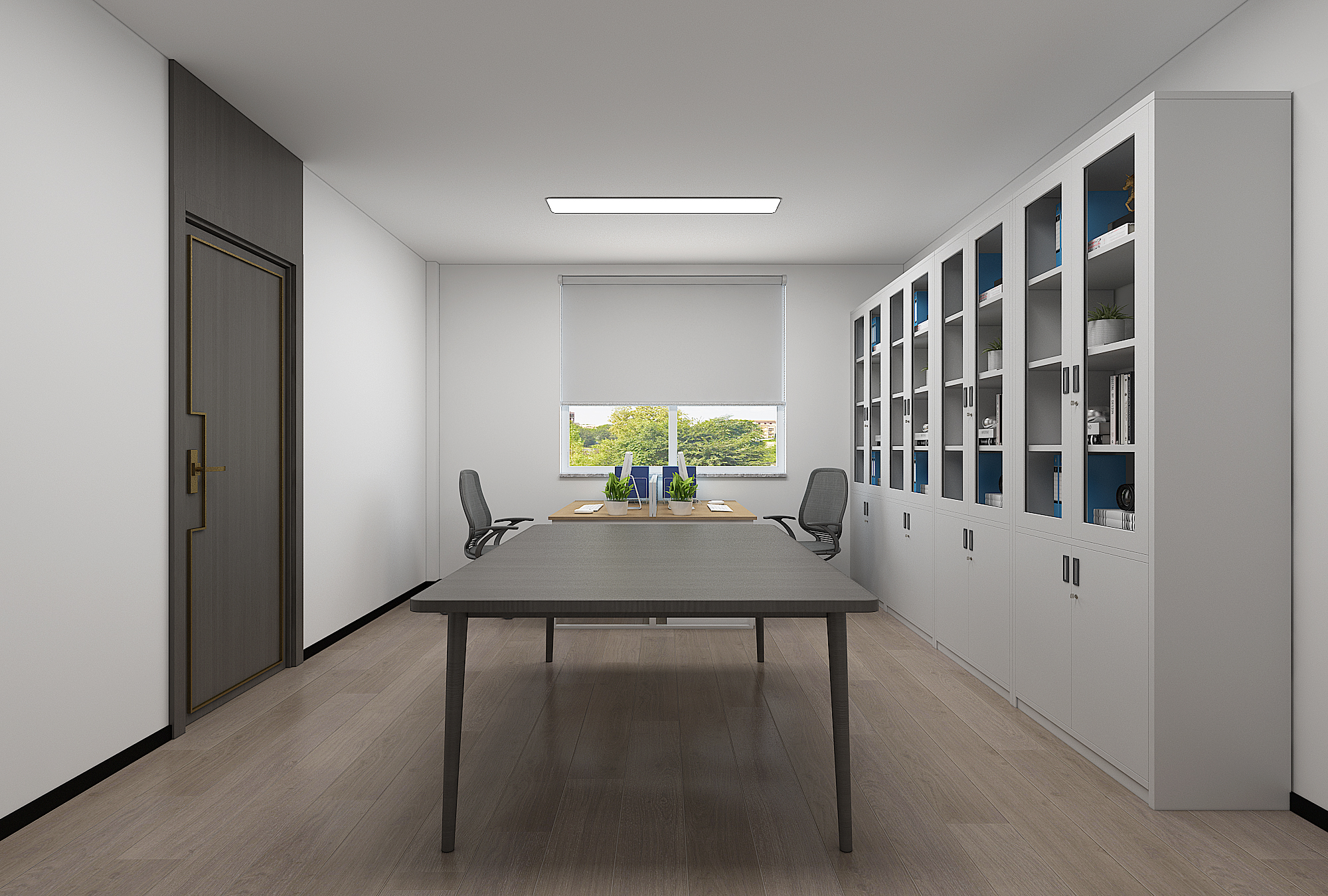 银川办公室设计装修公司|银川万熙服饰办公室设计装修方案鉴赏