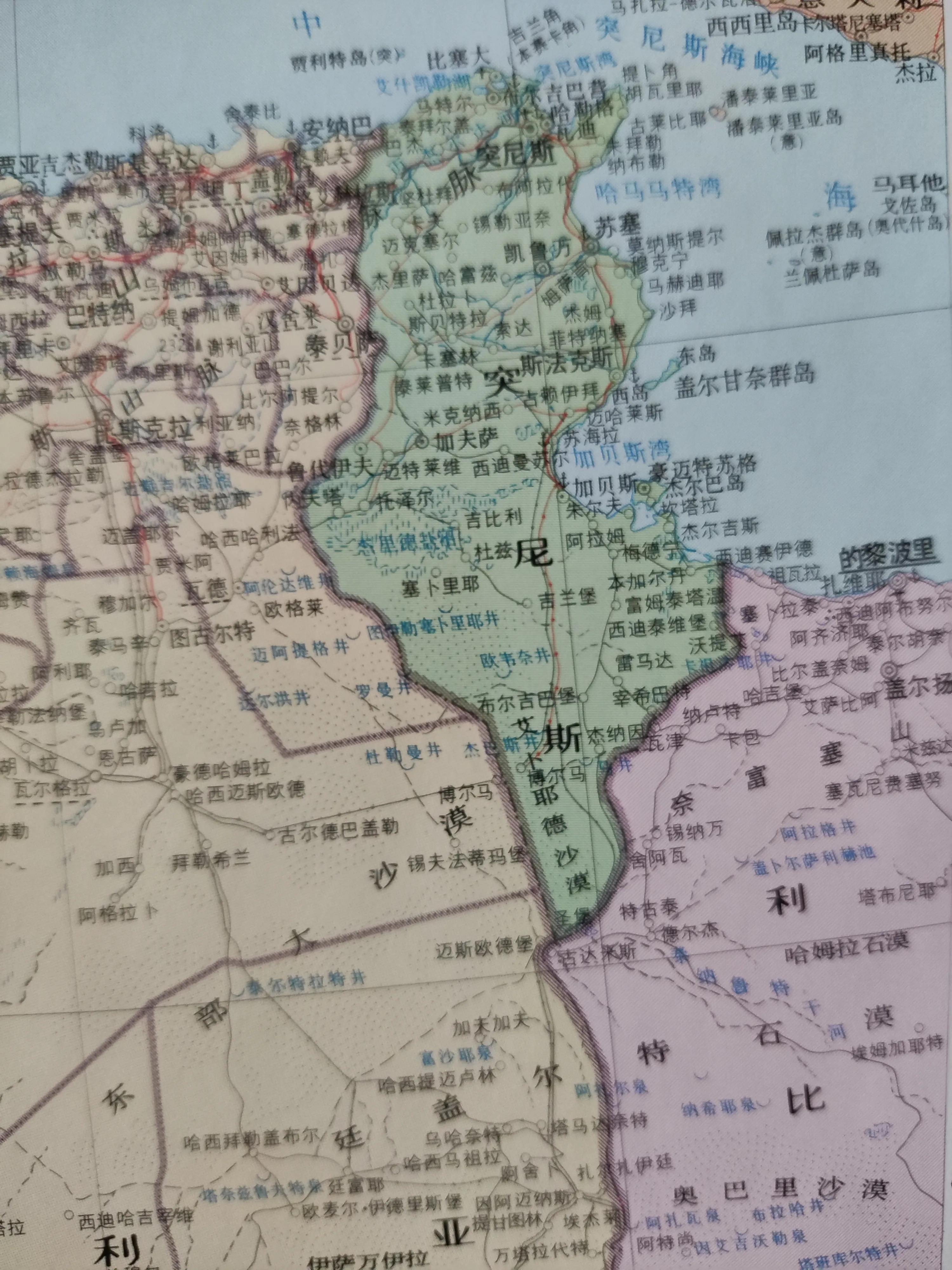 突尼斯地图全图,突尼斯地图