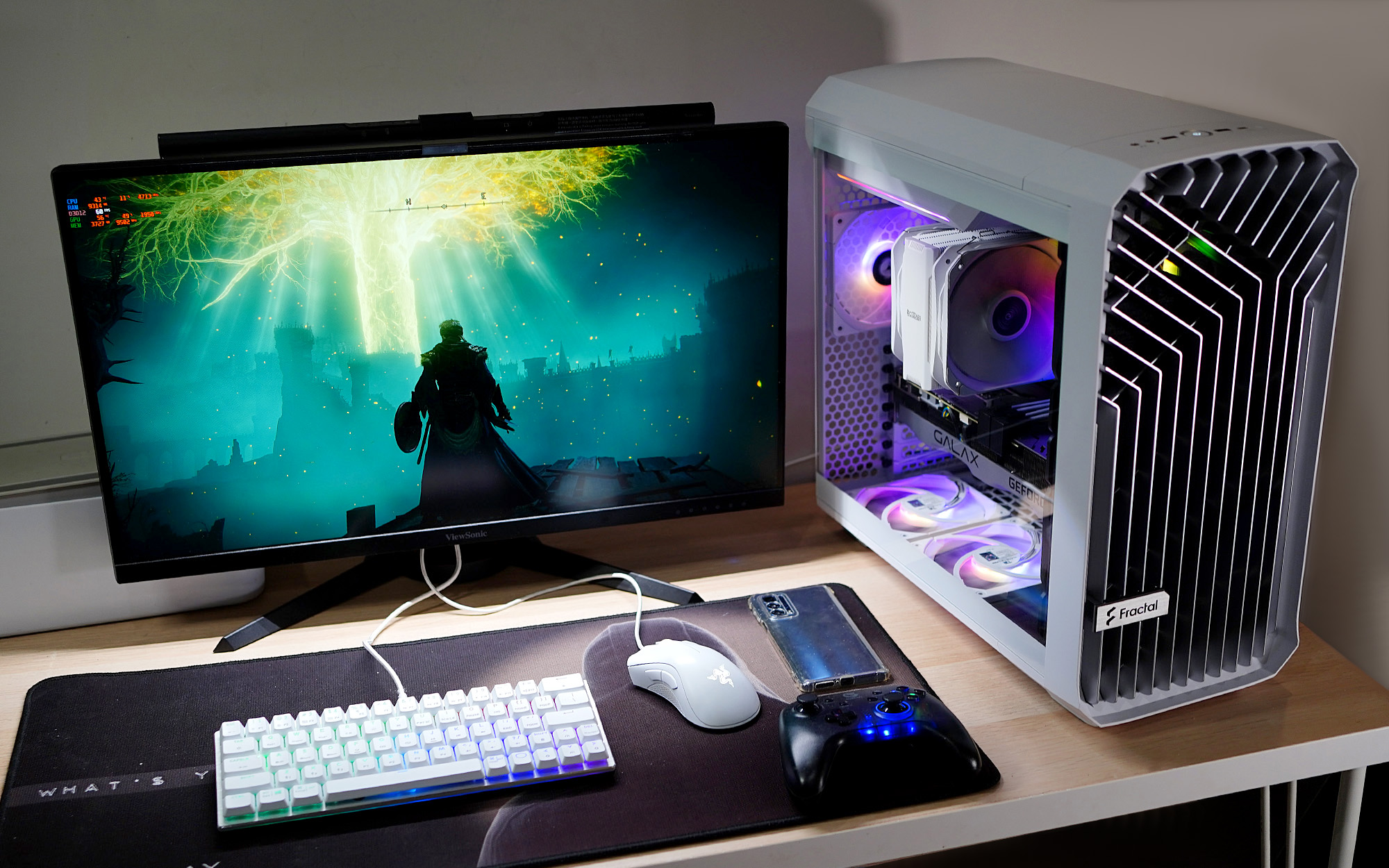 白银经典配色，最强风冷组合，能玩老头环，也是生产力的PC主机