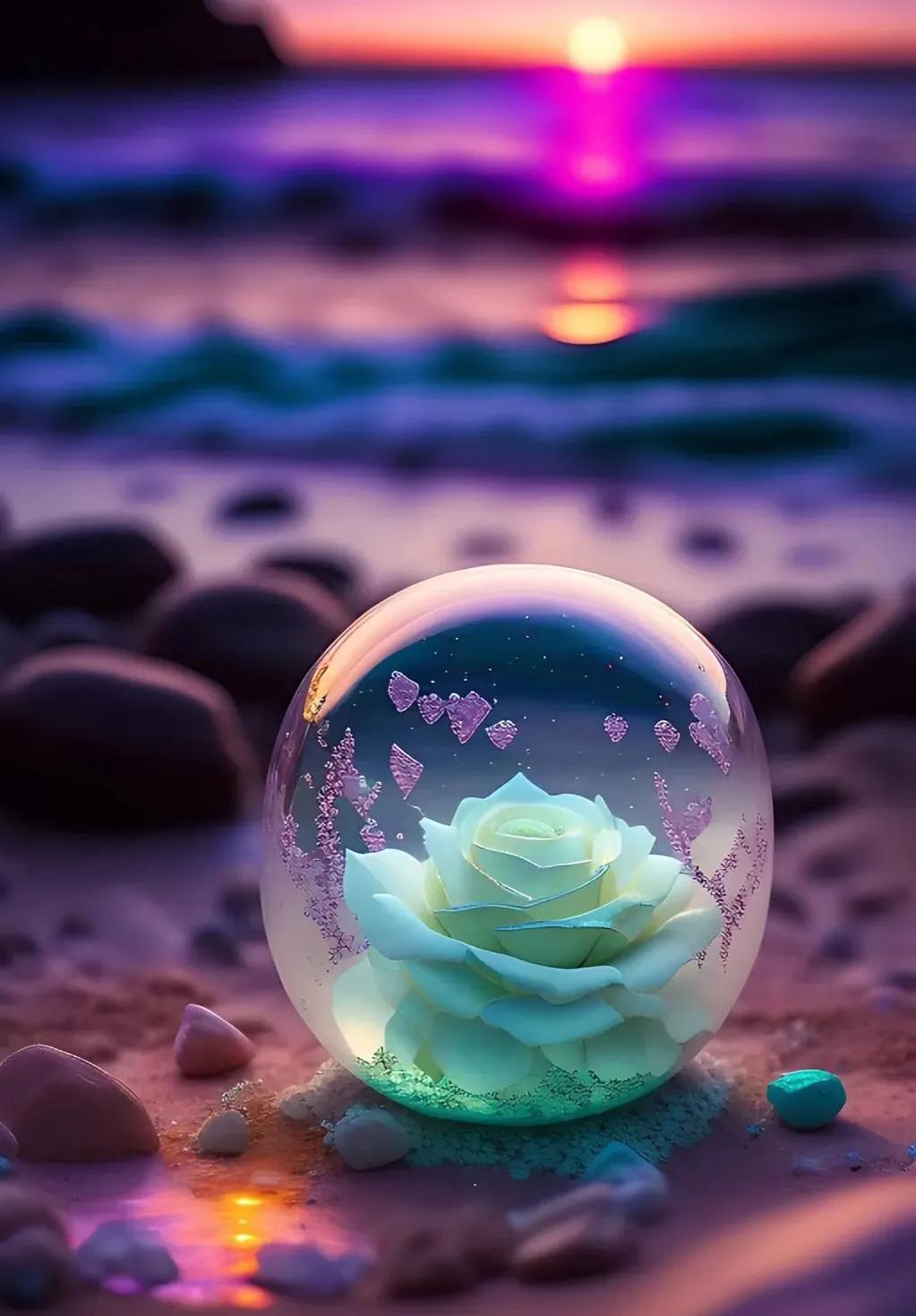 水晶玫瑰花之恋,水晶之恋花朵