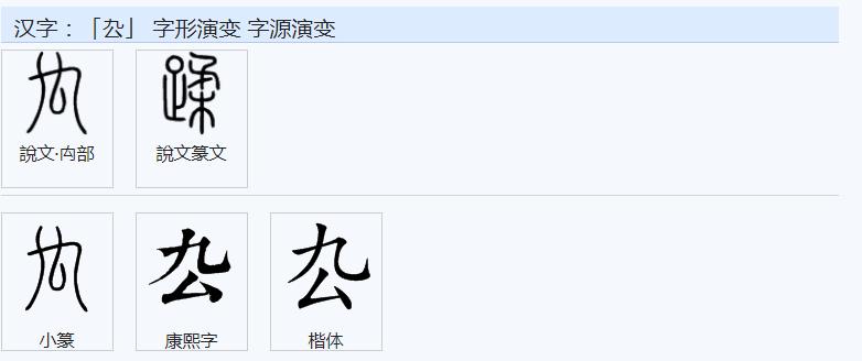 厶、厷、厸、厹、厺、厼、厽读什么？意义是什么？