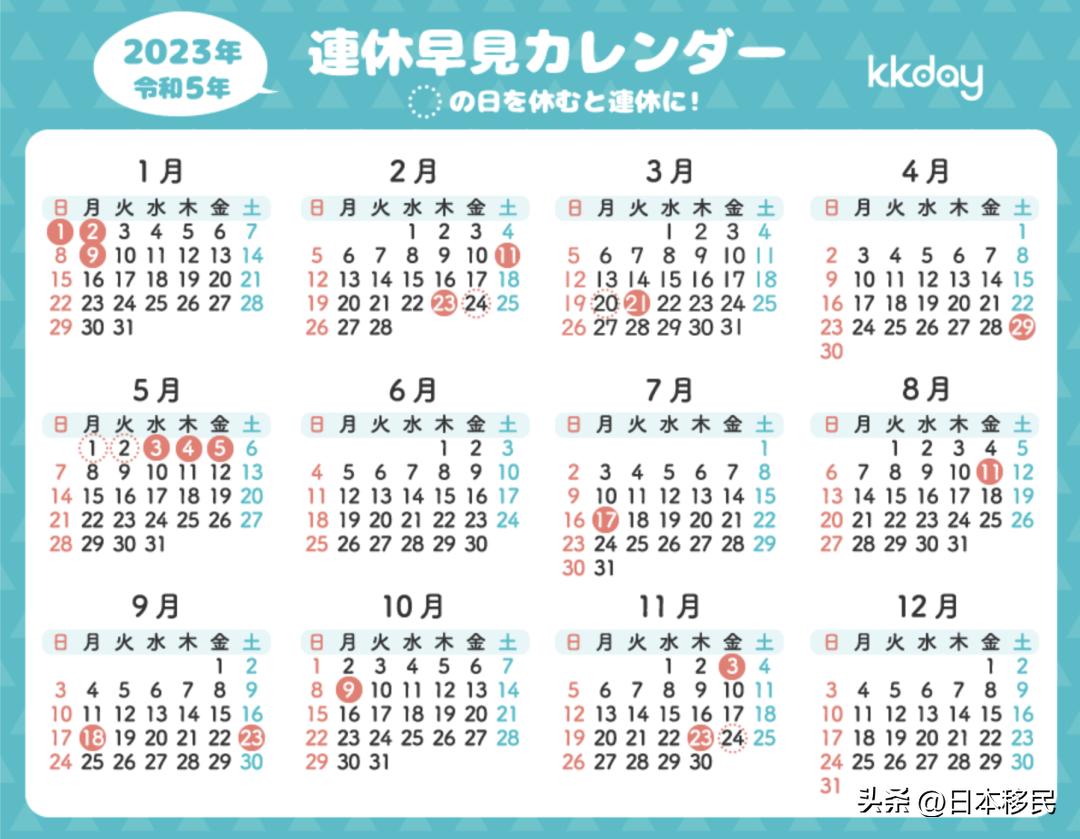 2023日本人红日子大盘点，中国网友：居然有这么多假期！羡慕了