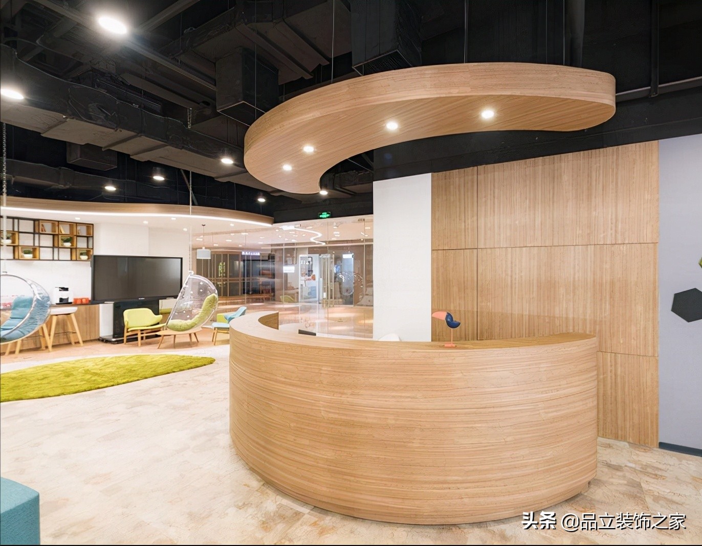 英语培训机构装修设计效果图,90平英语培训机构装修风格案例