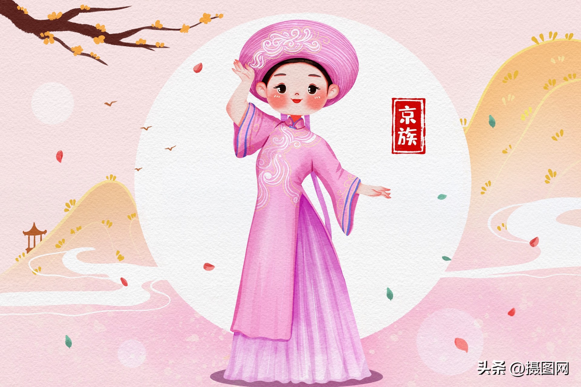 古代手绘服饰图片大全简单又漂亮,传统服饰古风手绘图片