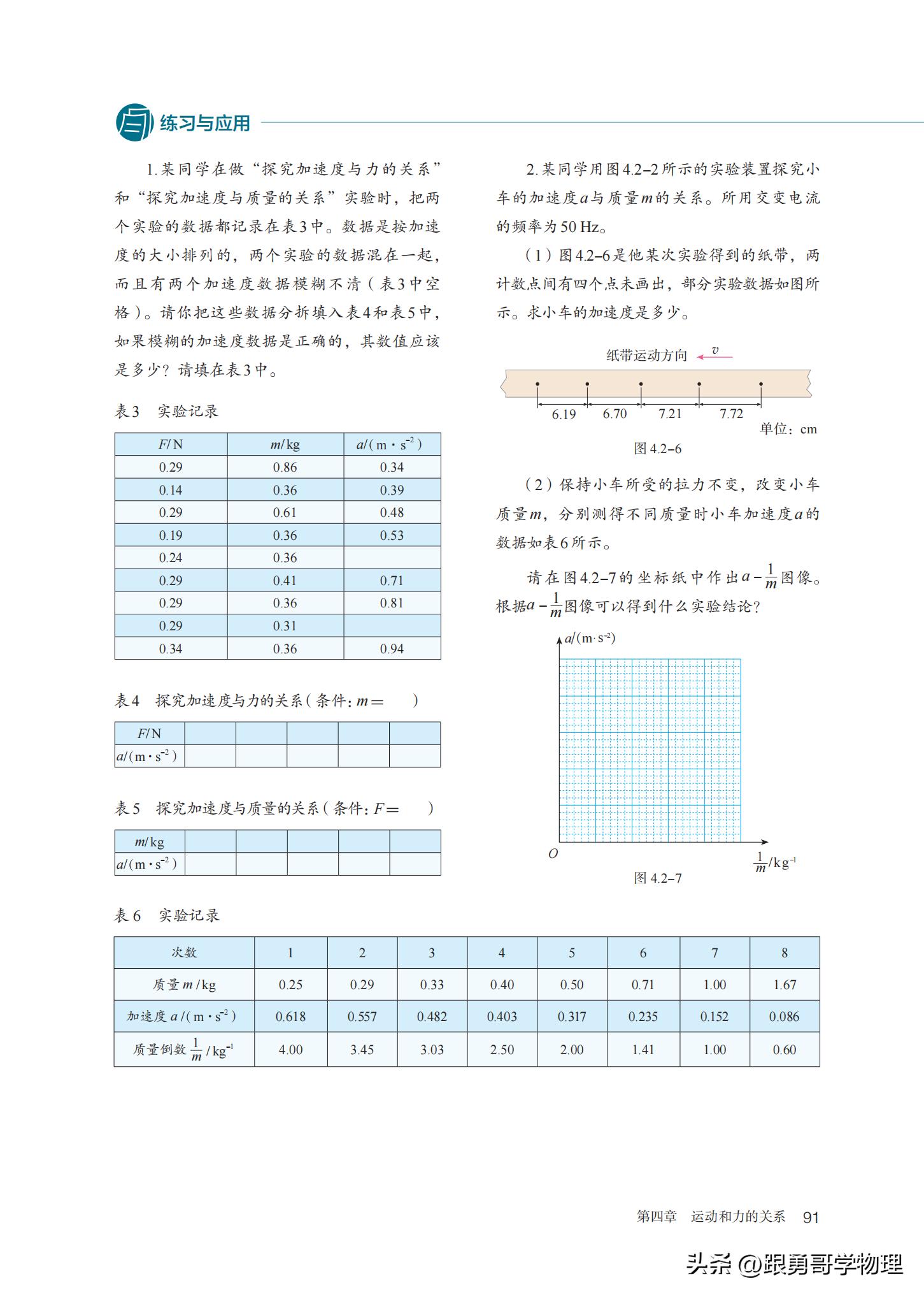 人教版高中物理必修第一册目录,高中物理电子课本全套免费