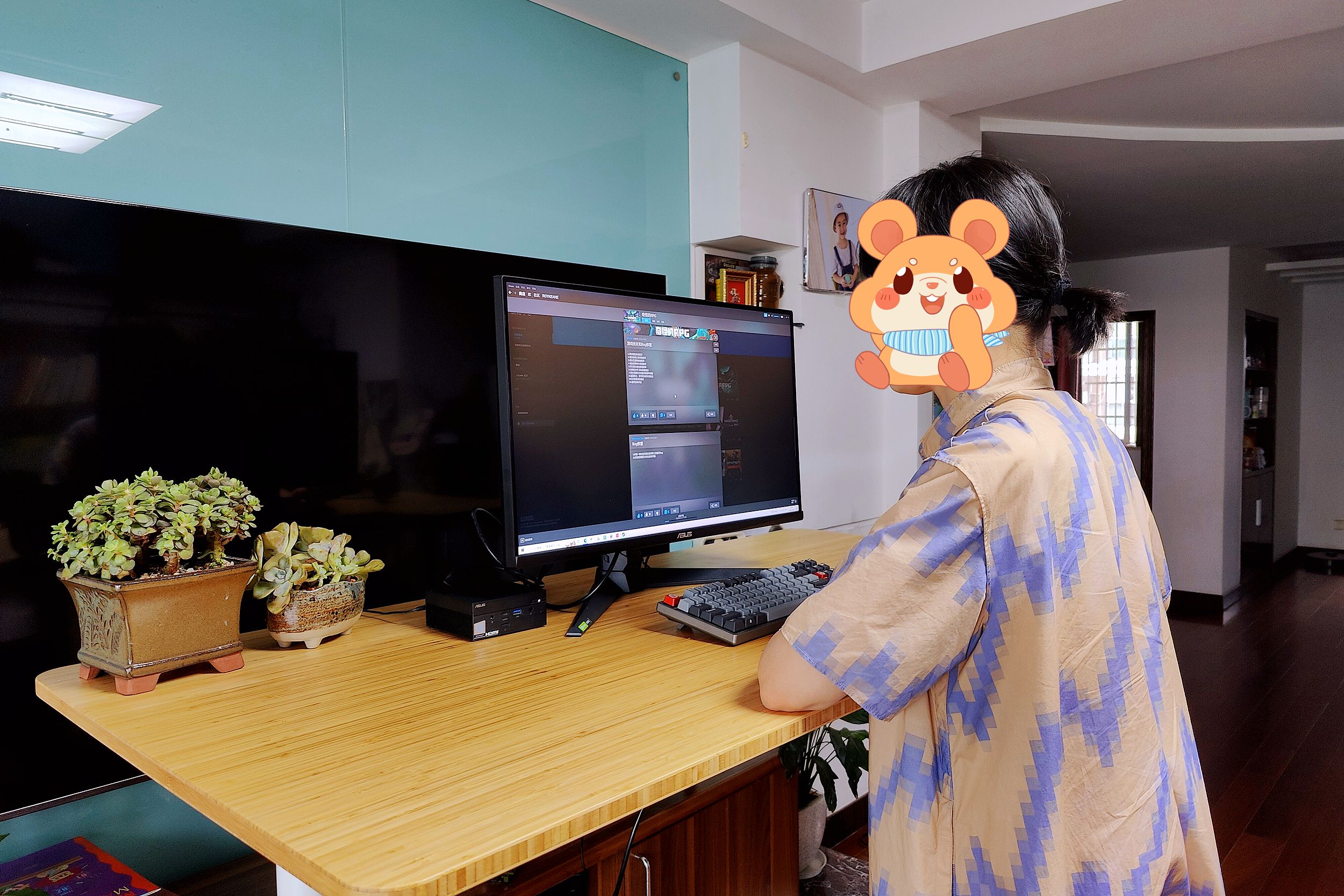 北狐m1升降桌主机,桌面增加台面