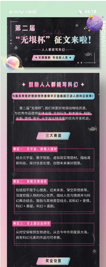 科幻小小说大赛征稿,第六届咪咕科幻征文