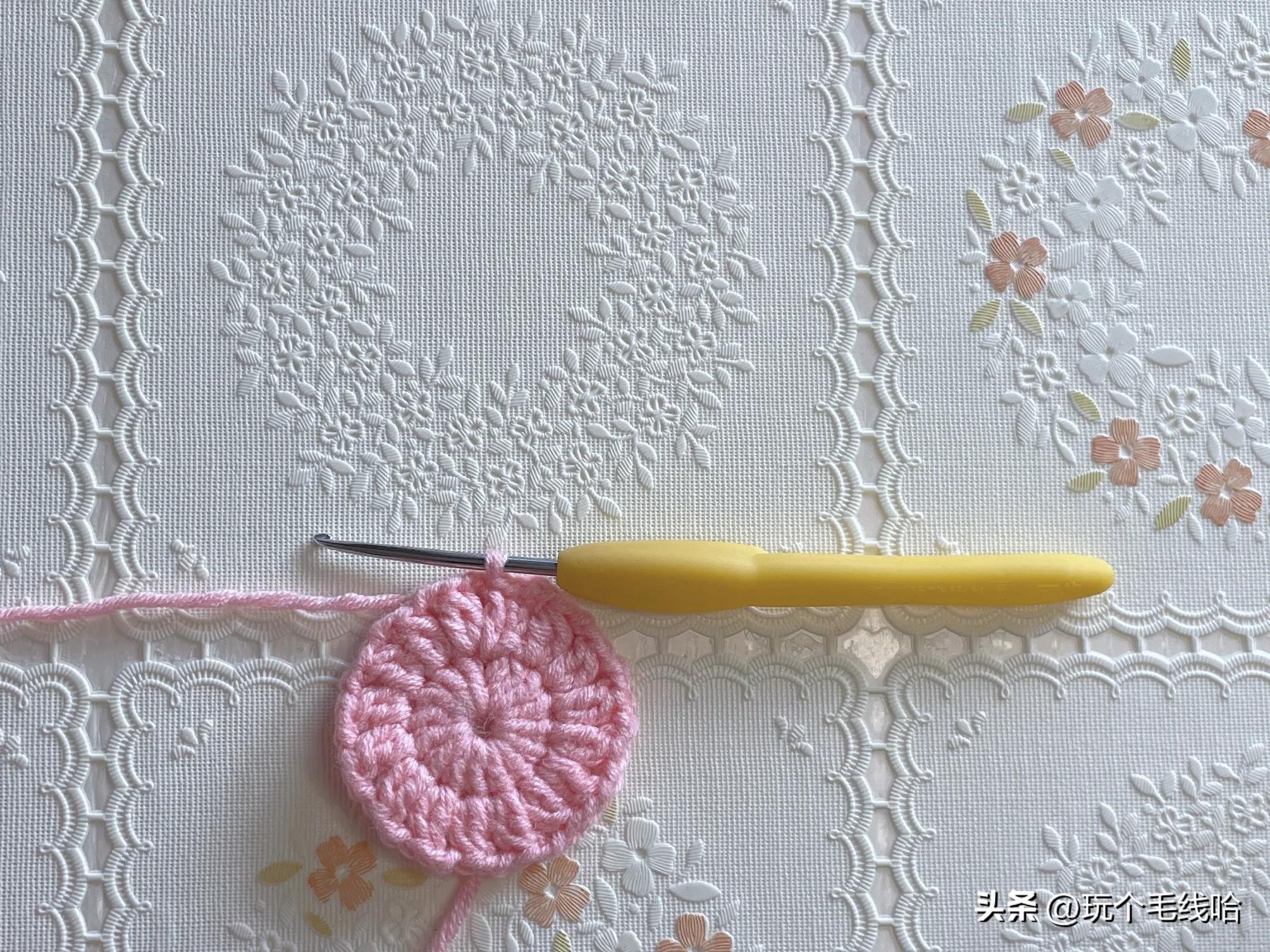 钩花片边的教程,保姆级织花教程