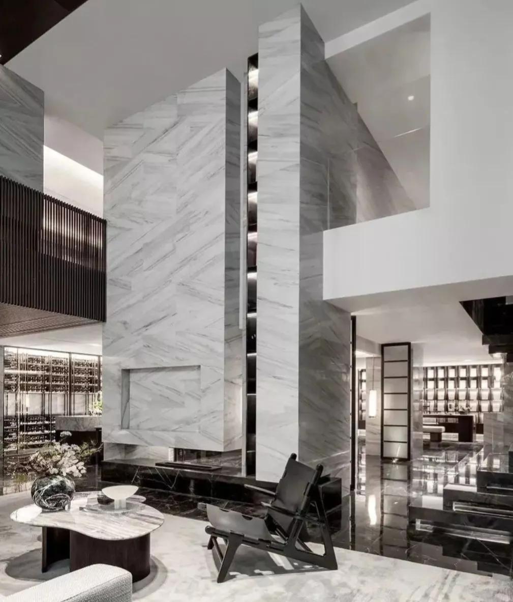 美式风格装修挑高客厅,客厅挑高5米怎么设计