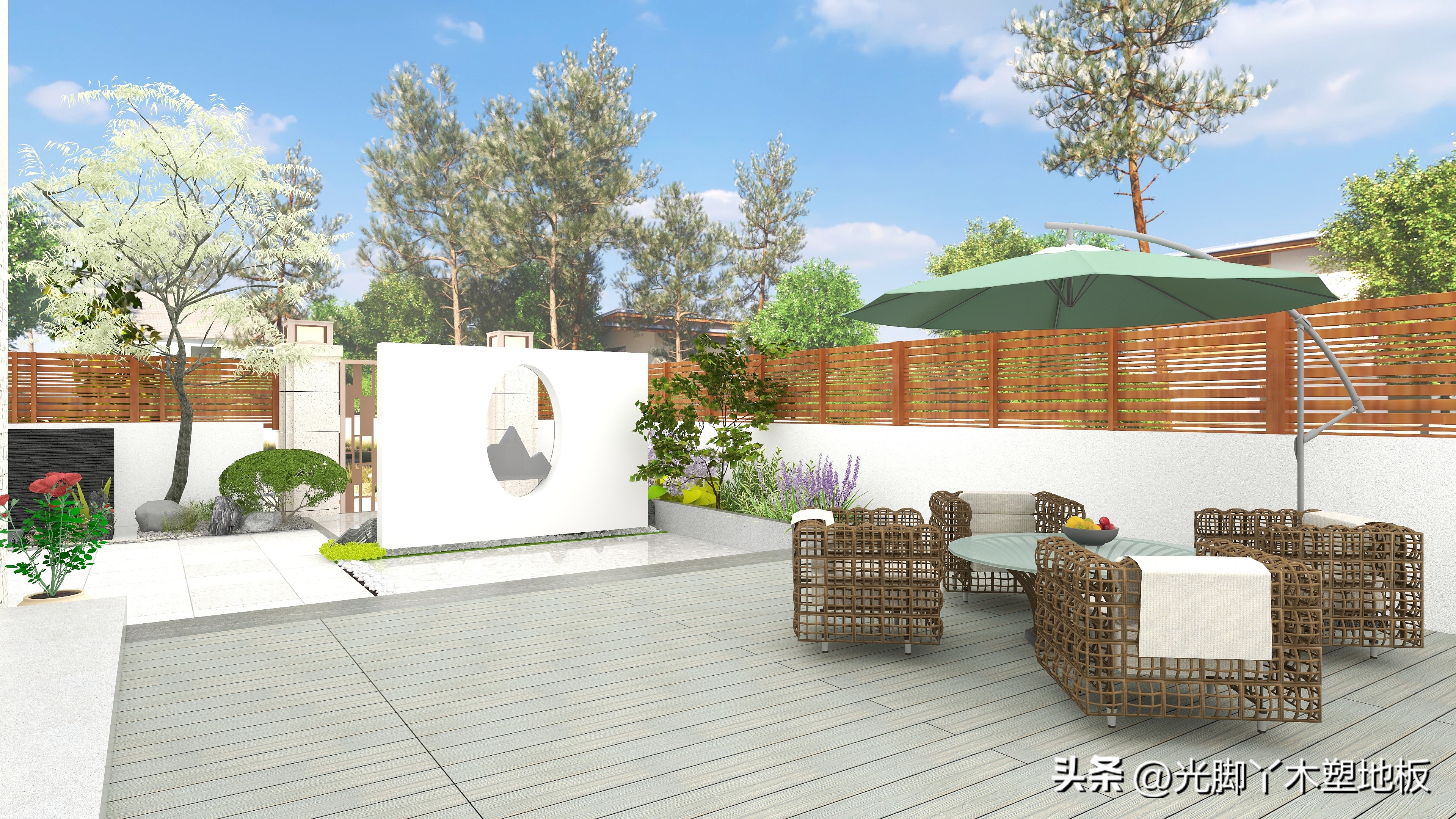 园林绿化户外塑木,木塑板材环保