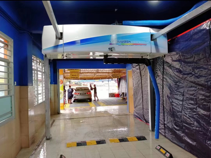 海外安装设备,镭鹰s90洗车机视频