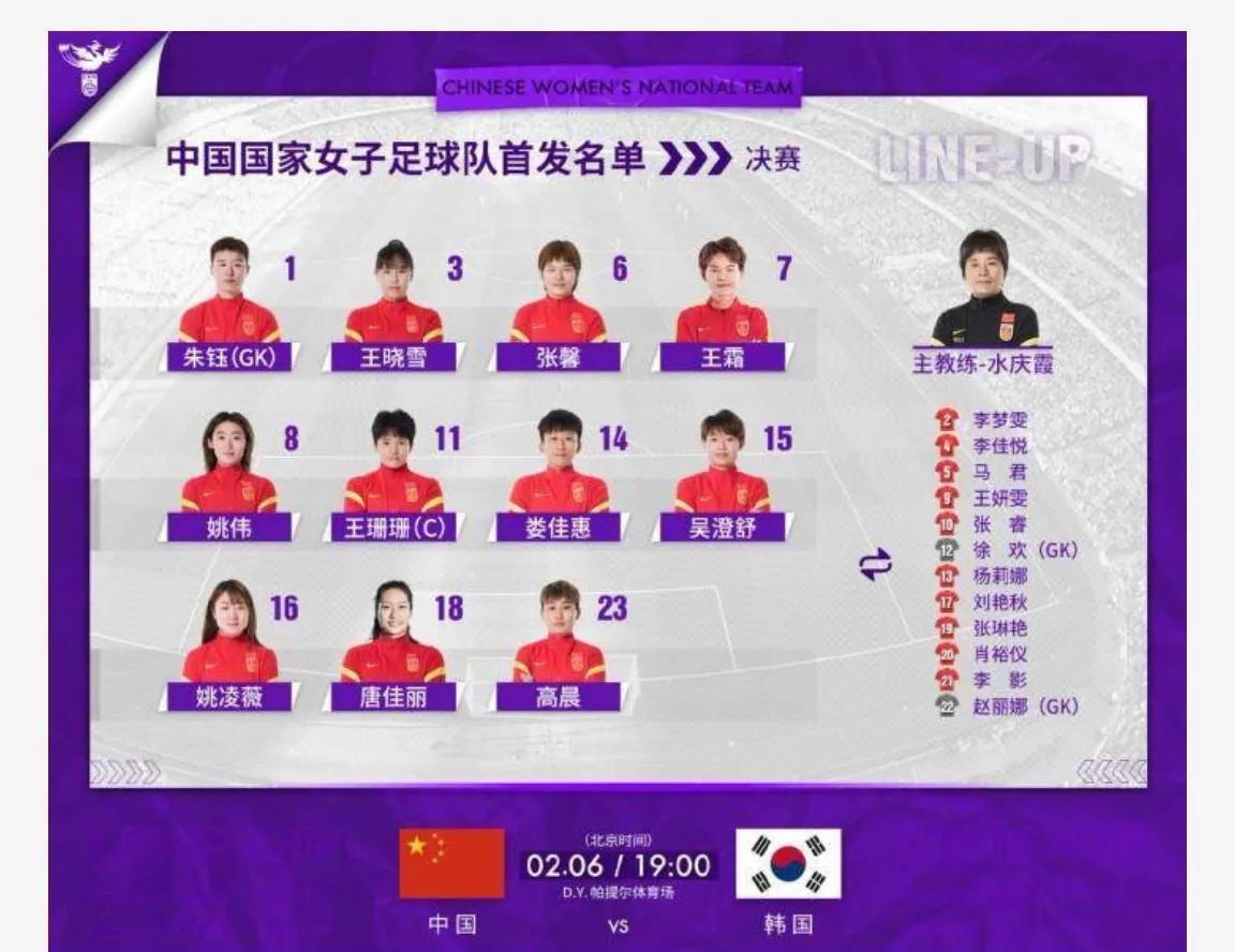 女足亚洲杯中国决赛夺冠,2022女足亚洲杯中国韩国决赛