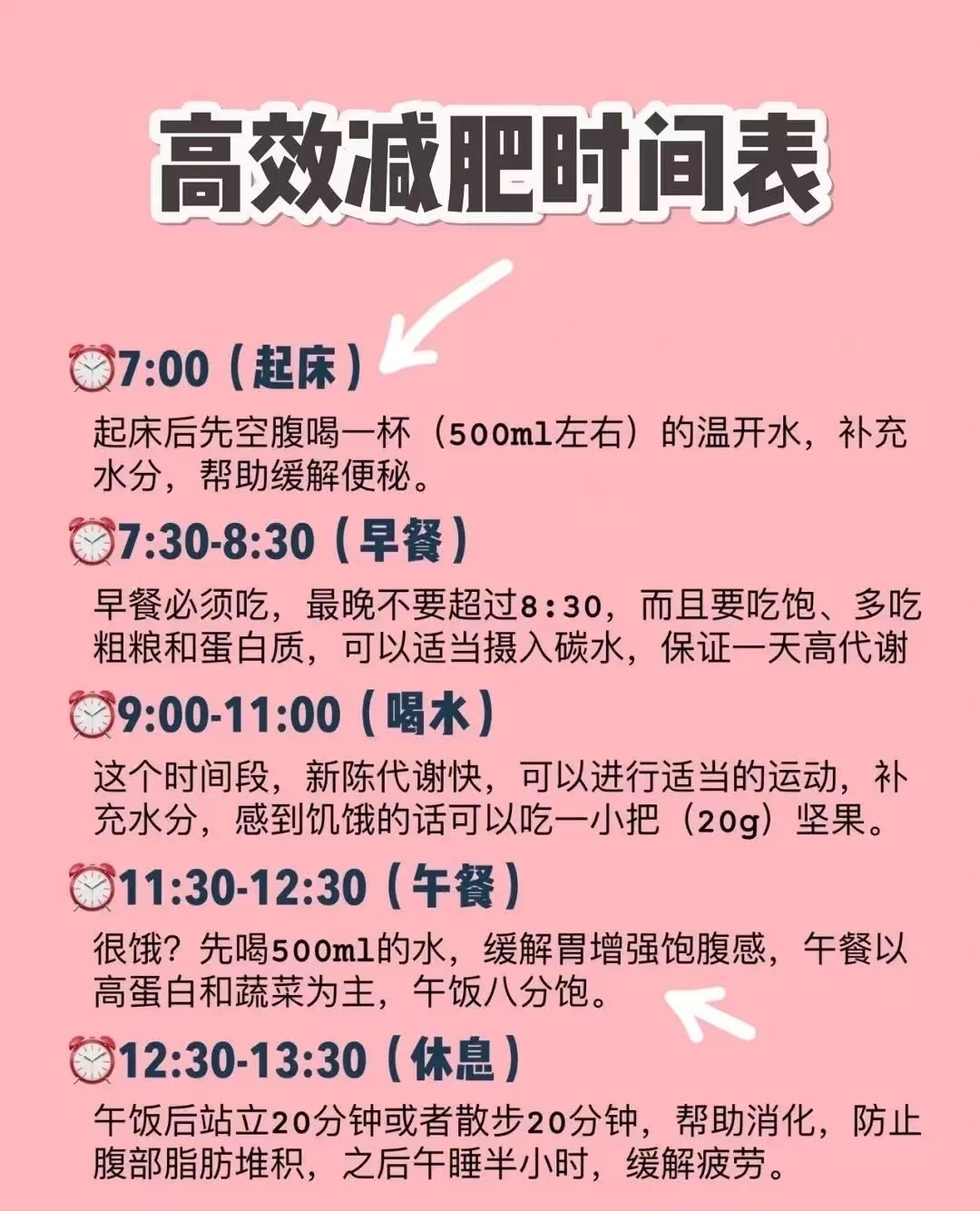 暑假最好的瘦身减肥计划表,高效减肥一周食谱