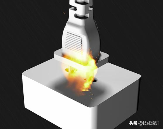 插拔电源线会黑屏,插拔插座有火光