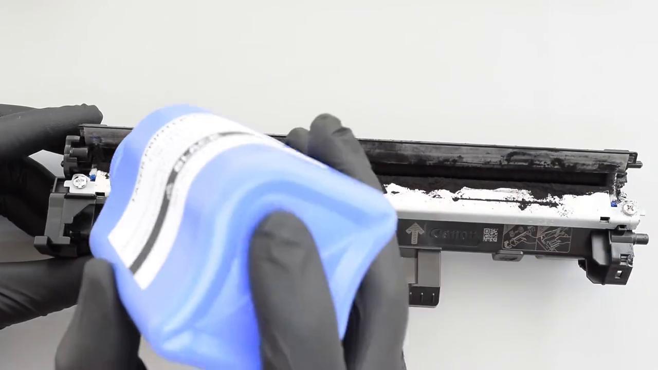 佳能mf112打印机怎么加碳粉,佳能GM3600怎么加墨