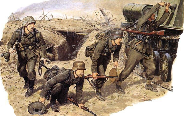 二战德军装甲部队彩绘,二战士兵的彩绘