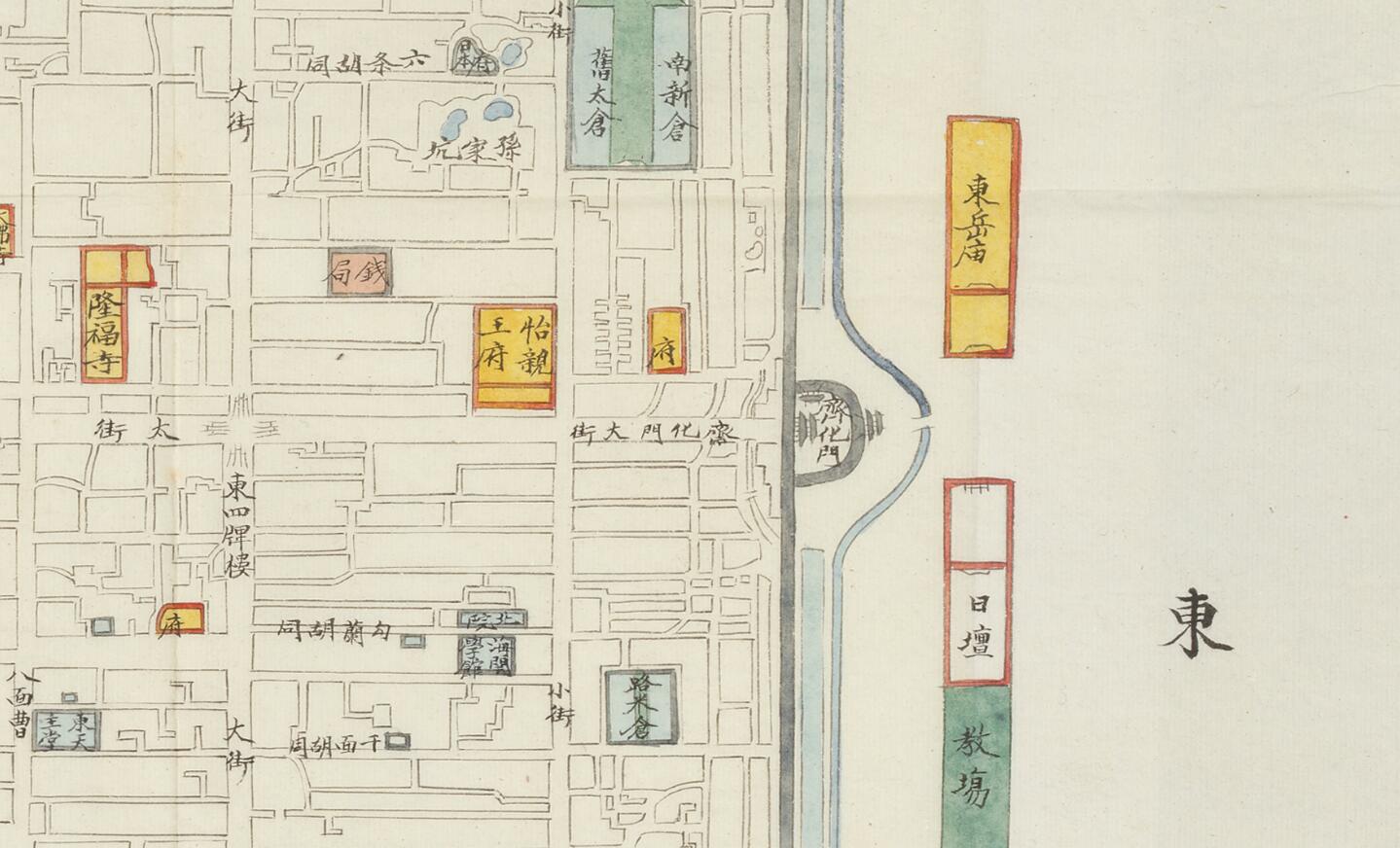 北京百科全书彩图地图,建国后北京地图演变