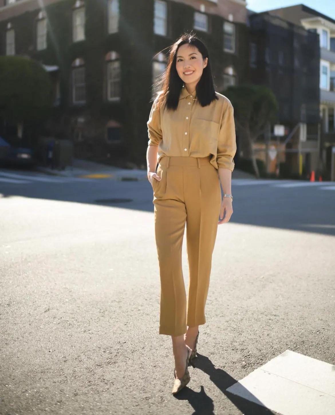高级感穿搭职场穿搭亮色简单大气,气质穿搭高级感秋冬职场