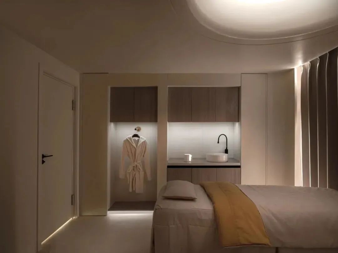 法式奶油风格美容院装修效果图,法式奶油风装修美容院