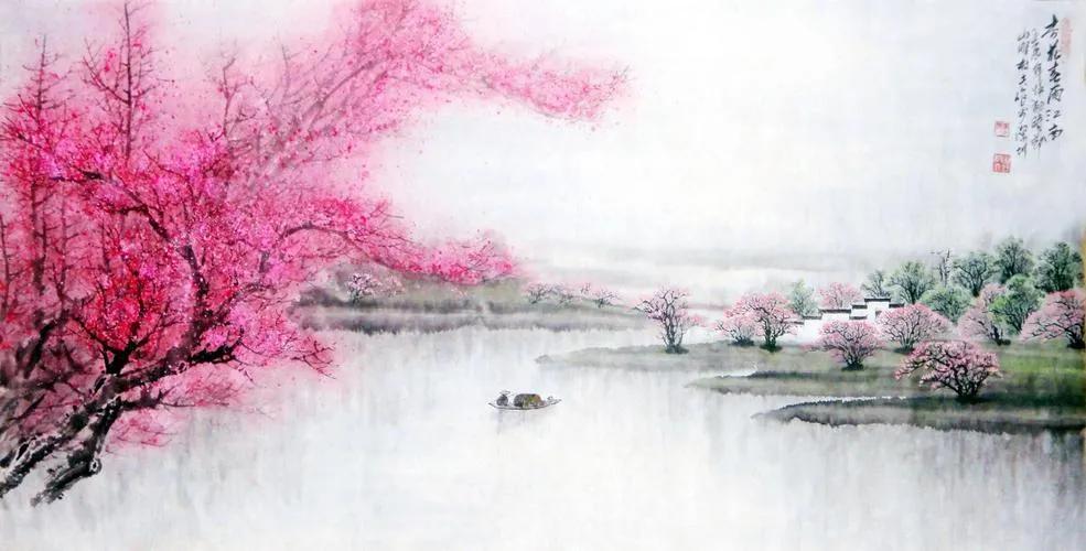 小楼听春雨深巷明朝卖杏花意境,小楼一夜听春雨深巷明朝卖杏花