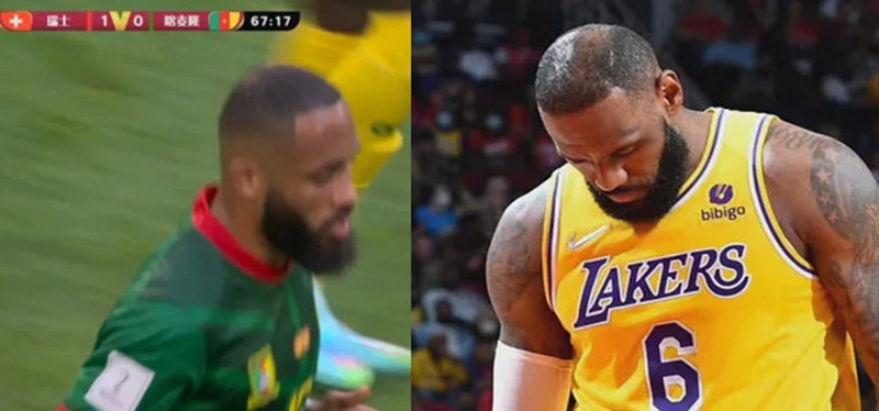 喀麦隆一球员撞脸詹姆斯叫啥名字,喀麦隆足球球员撞脸詹姆斯