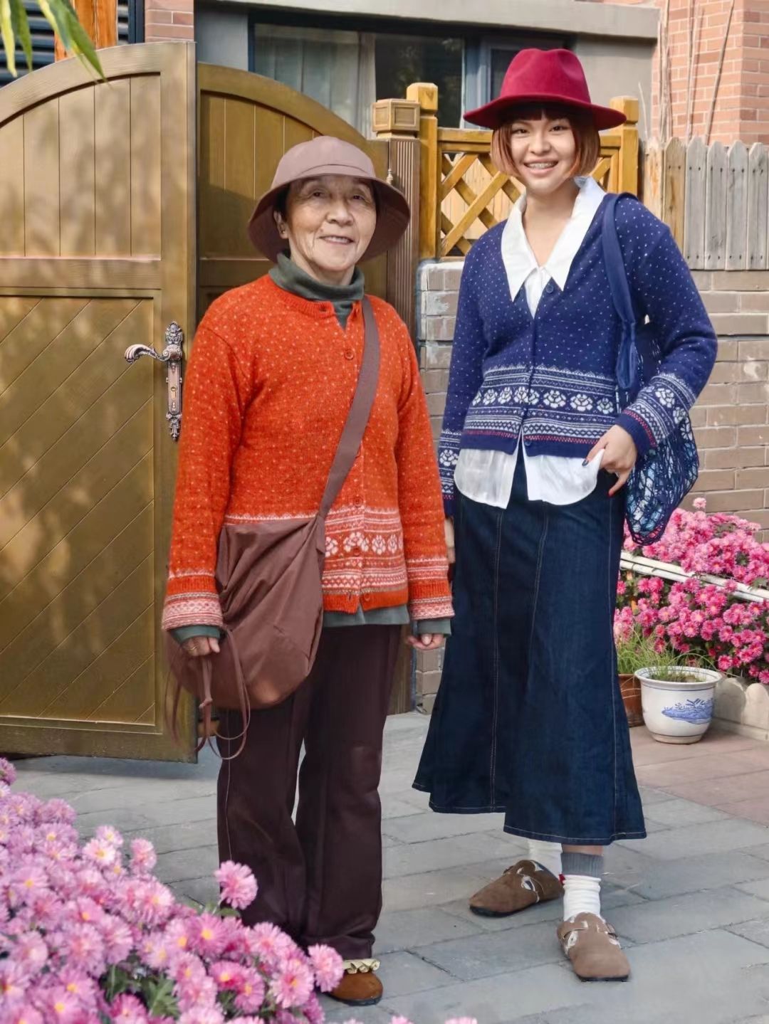 老年人60-70岁洋气帽子春秋款,冬季适合四十岁穿的减龄洋气套装