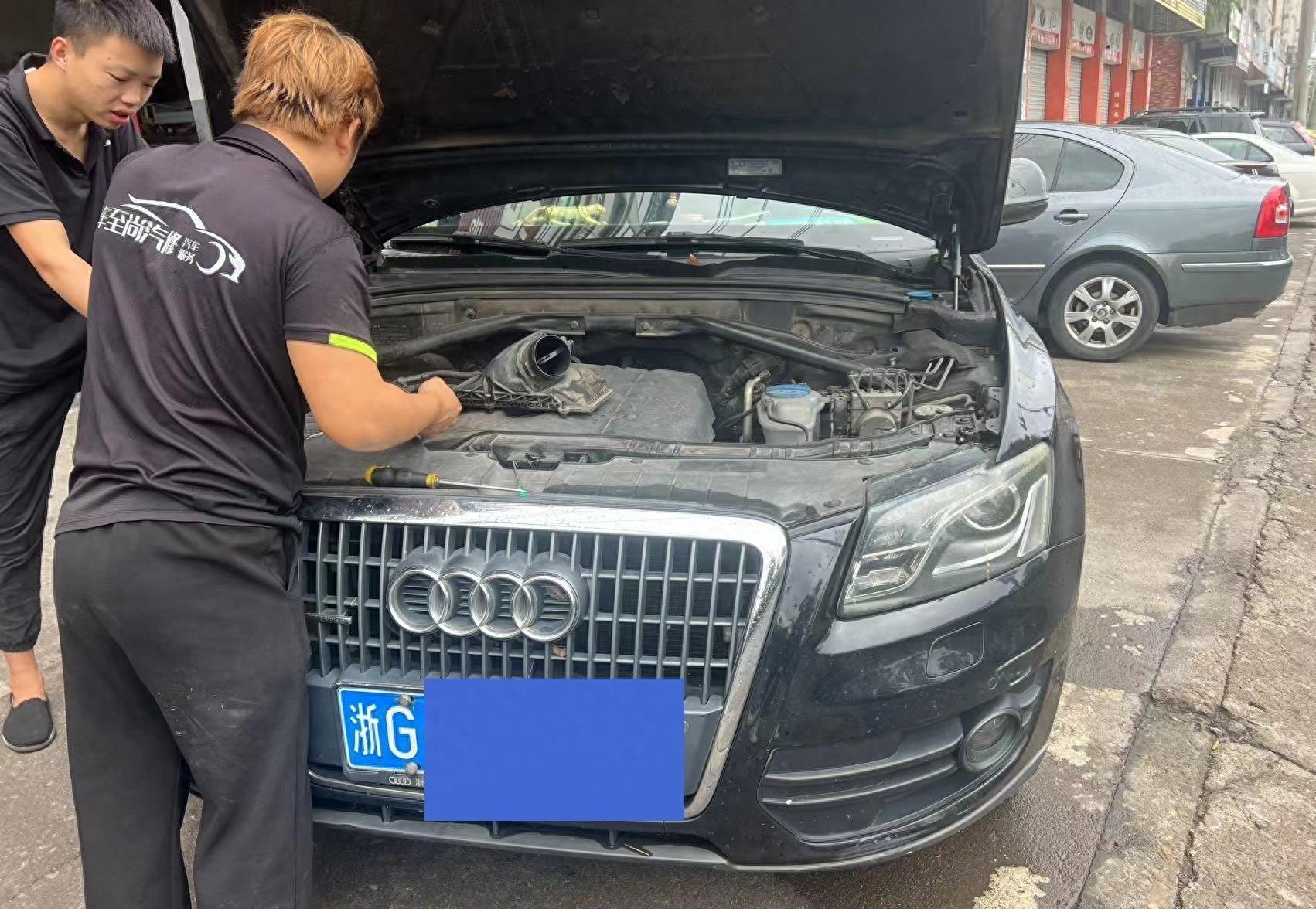 奥迪q5爆水管原因,奥迪q5落水