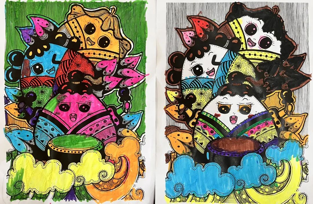 济南市美里湖中心幼儿园怎么样,幼儿园印象济南春天绘画