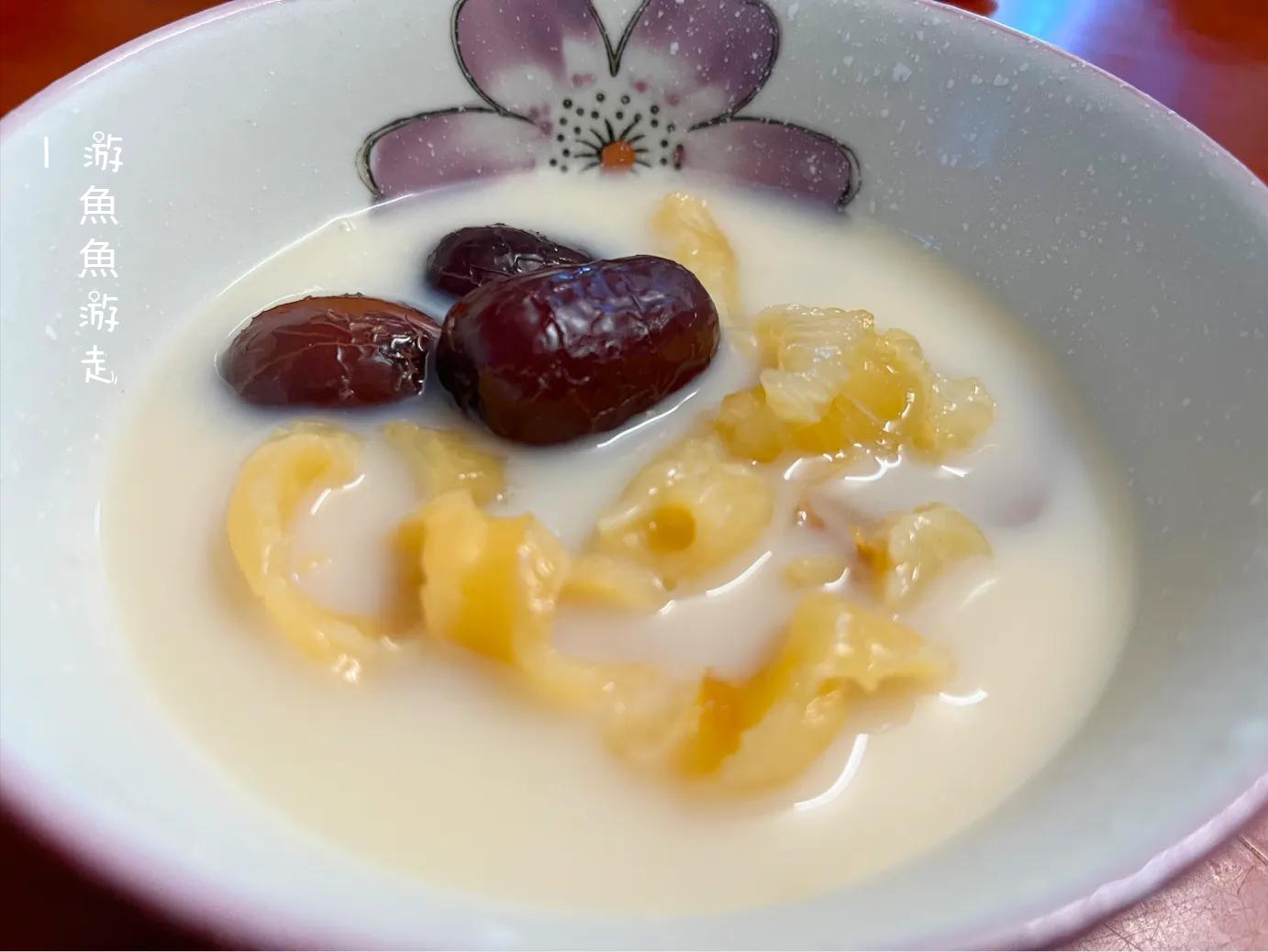 花胶炖什么有助孕功效,花胶燕窝炖牛奶孕期