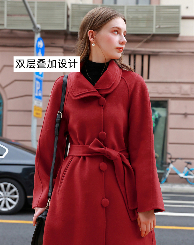 今年必买红色大衣,2023最新款红色大衣