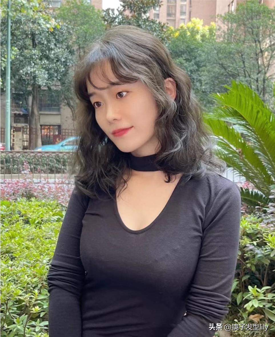 鞠婧祎公主切挑染造型,公主切挂耳染发加挑染