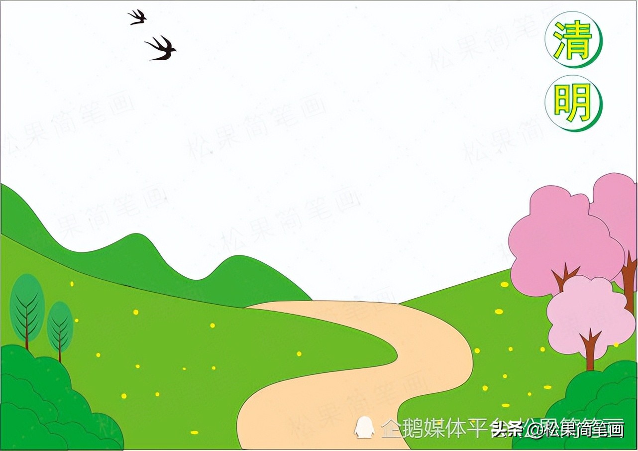 清明节手抄报漂亮清晰踏青,清明踏青手抄报简单好看模板