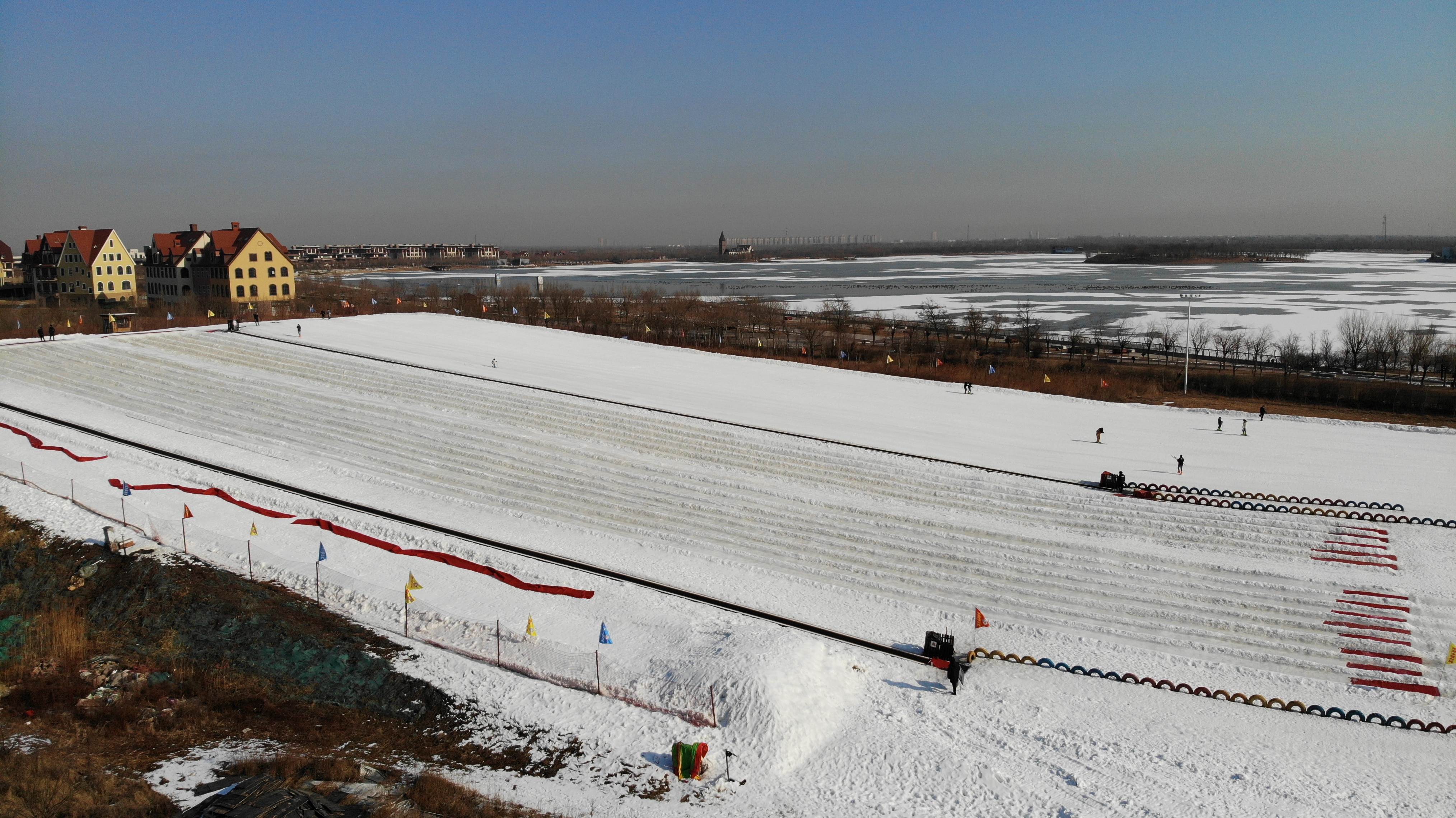 南湖公园武清区游玩,武清南湖公园四月初景色
